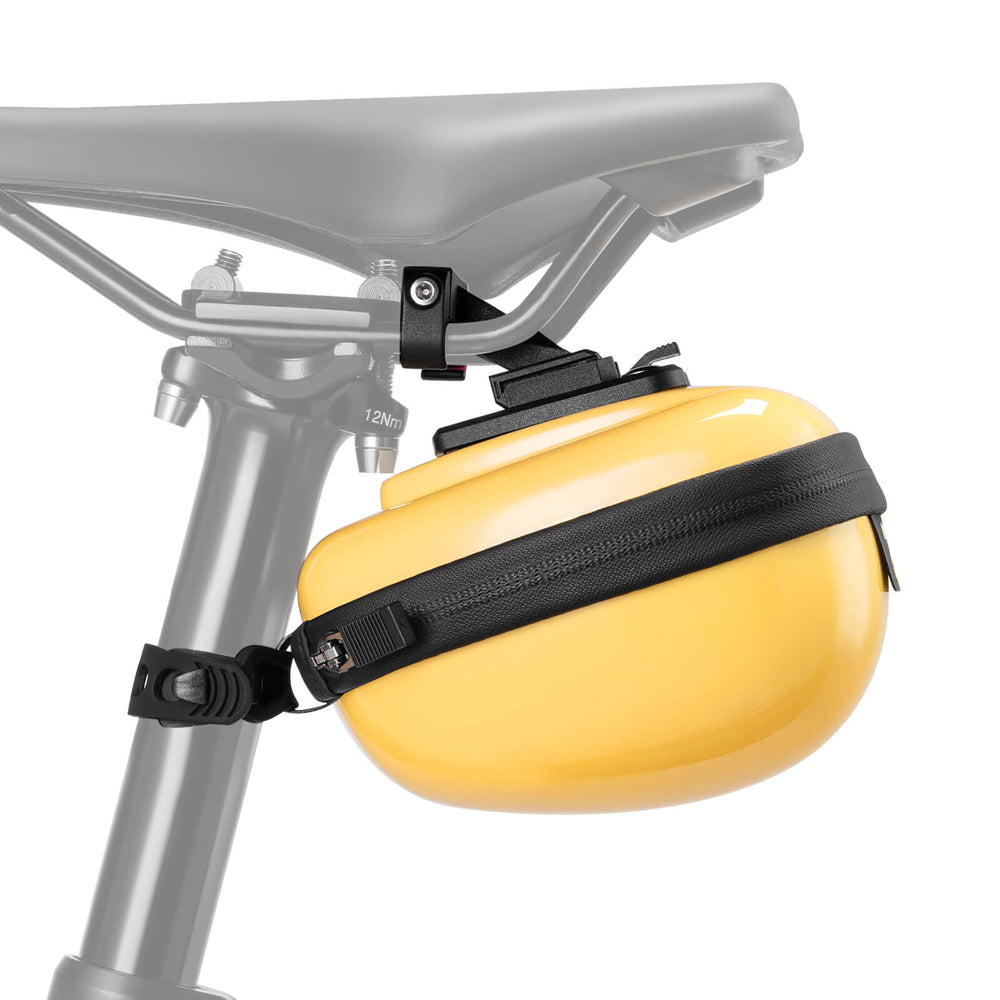 ROCKBROS Satteltaschen Hard Shell Reflektierend 0,4 L mit Halterung-Gelb