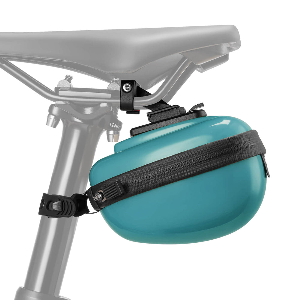 ROCKBROS Satteltaschen Hard Shell Reflektierend 0,4 L mit Halterung-Grün