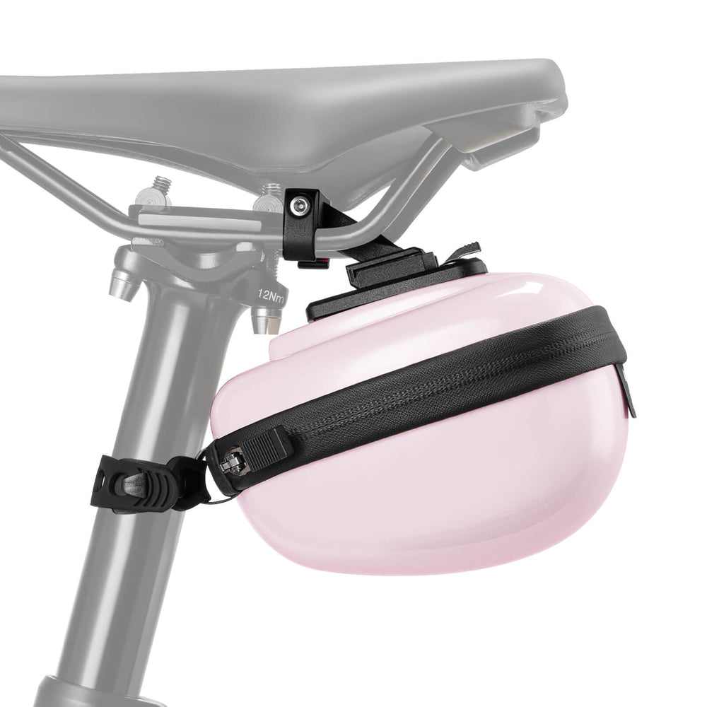 ROCKBROS Satteltaschen Hard Shell Reflektierend 0,4 L mit Halterung-Rosa