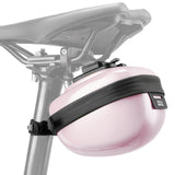 ROCKBROS Satteltaschen Hard Shell Reflektierend 0,4 L mit Halterung-Rosa