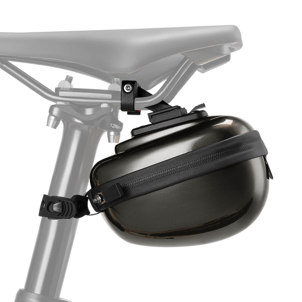 ROCKBROS Satteltaschen Hard Shell Reflektierend 0,4 L mit Halterung-Titan