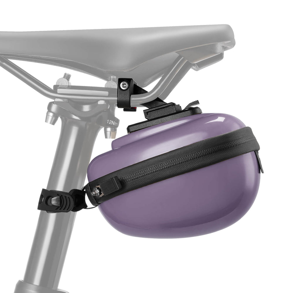 ROCKBROS Satteltaschen Hard Shell Reflektierend 0,4 L mit Halterung-Violett
