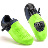 ROCKBROS Schuhüberzieher Wasserdichte Winddichte Überschuhe für Rennrad MTB-Grün