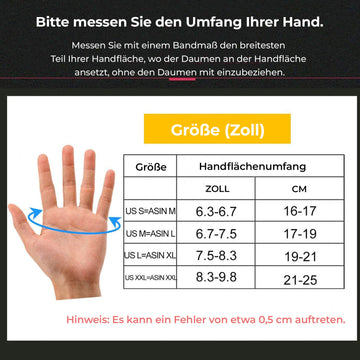 handschuhe umfang messen ROCKBROS Skihandschuhe Winter Handschuhe Wasserabweisend Anti-Rutsch – ROCKBROS-DE