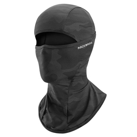 ROCKBROS Sommer Balaclava Kühlende Sturmhaube UV-Schutz-Schwarz