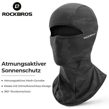 ROCKBROS Sommer Balaclava Kühlende Sturmhaube UV-Schutz