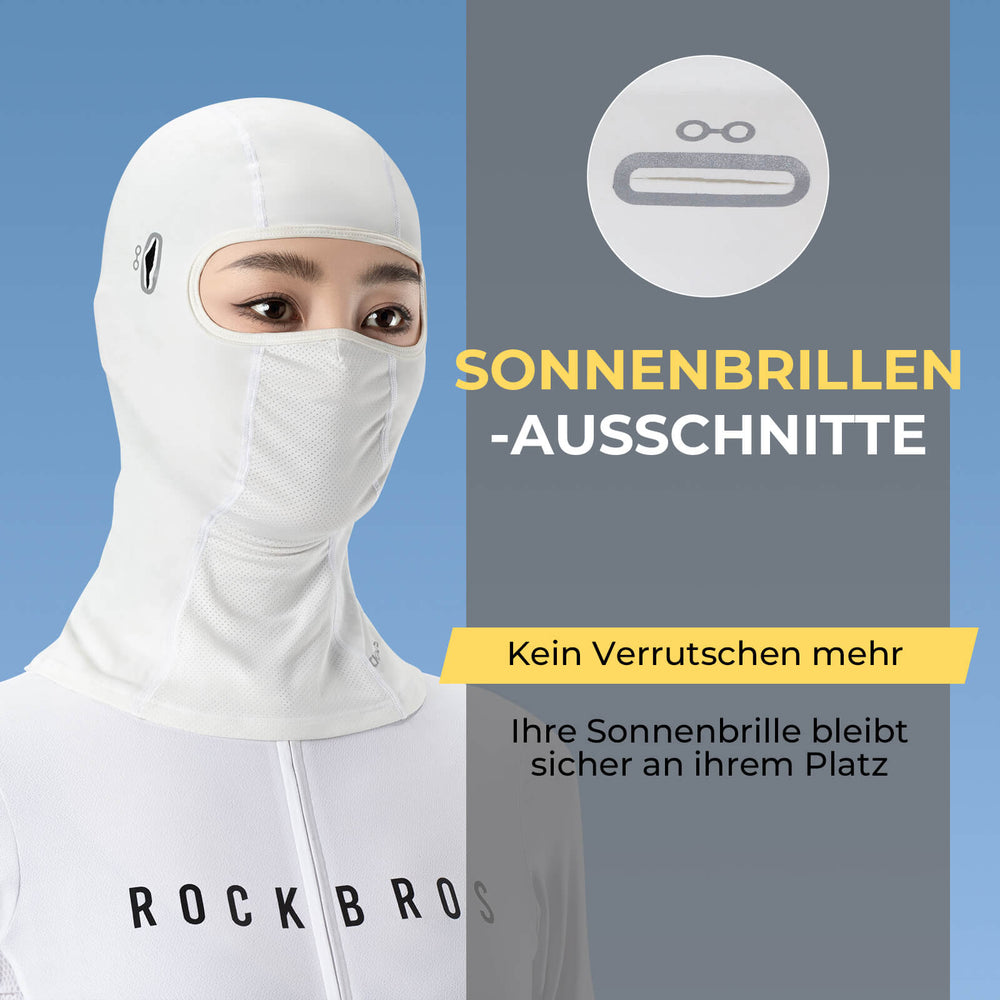 ROCKBROS Sommer Sturmhaube Atmungsaktiv Kühlende Balaclava UPF 50+ Damen Herren