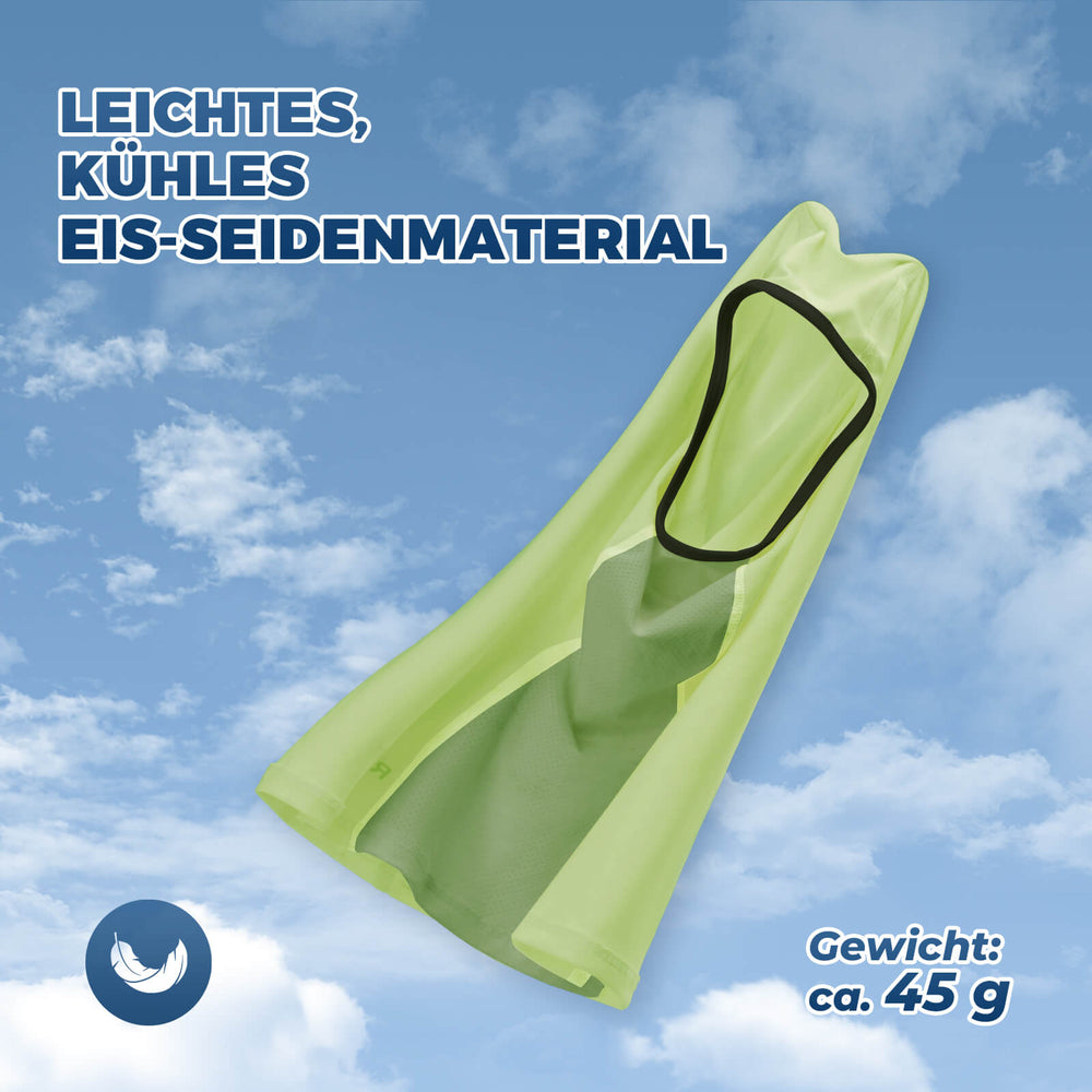 ROCKBROS Sommer Sturmhaube UPF40+ Balaclava Gesichtsmaske Schnelltrocknend-Grün