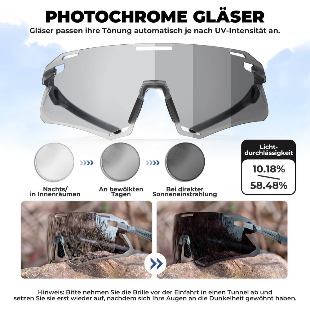 ROCKBROS Sonnenbrille Winddichte Fahrradbrille für Outdoor-Sportarten - ROCKBROS-EU