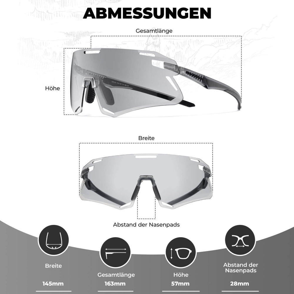 ROCKBROS Sonnenbrille Winddichte Fahrradbrille für Outdoor-Sportarten - ROCKBROS-EU