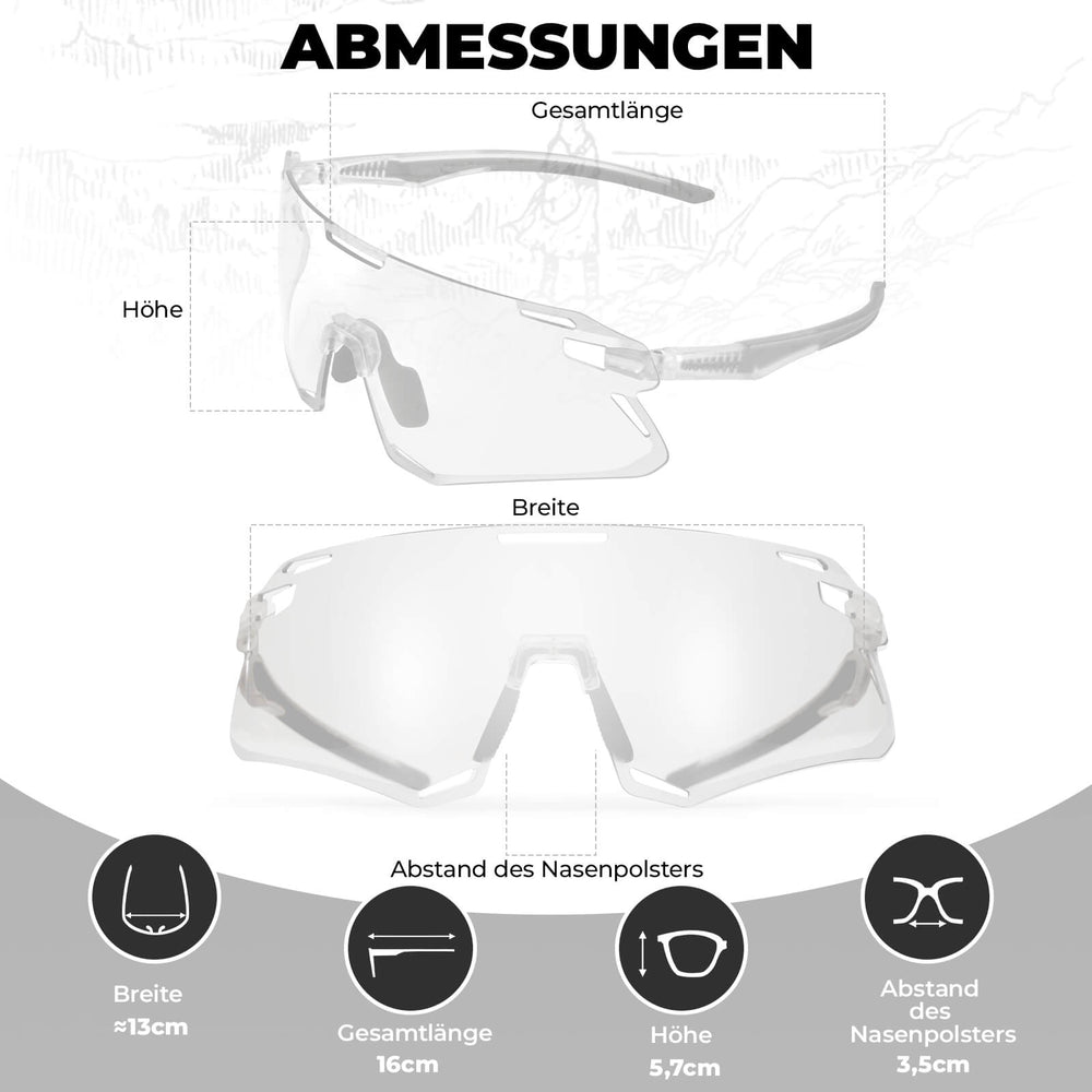 ROCKBROS Sonnenbrille Winddichte Fahrradbrille für Outdoor-Sportarten - ROCKBROS-EU