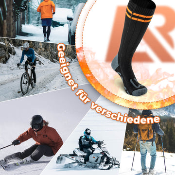 heizsohlen rennrad ROCKBROS Sportsocken Fahrradsocken Winter Heizsocken Wiederaufladbar – ROCKBROS-DE