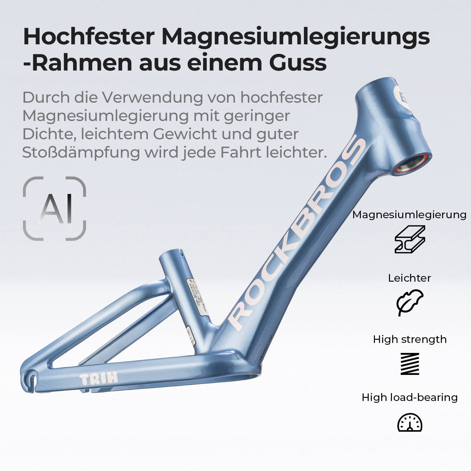 ROCKBROS TRIH -Laufrad für Kinder |Balance Bike 12" 2-6 Jahren