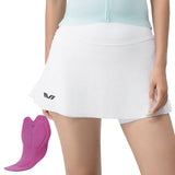 ROCKBROS TVI 2 in 1 Fahrradrock Kurze Gepolstert Radlerhose mit Tasche Damen-Weiß (mit Sitzpolster)