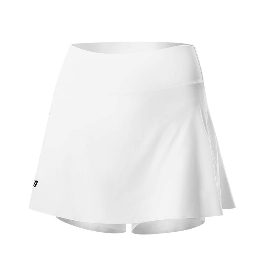 ROCKBROS TVI 2 in 1 Fahrradrock Kurze Gepolstert Radlerhose mit Tasche Damen-Weiß (ohne Sitzpolster)