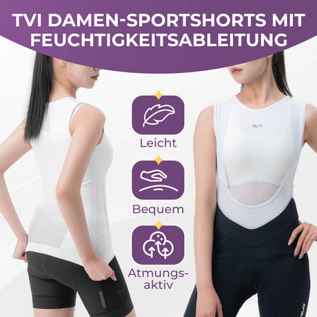ROCKBROS TVI Damen Ärmellos Radtrikot Fahrradweste Atmungsaktiv Sommer