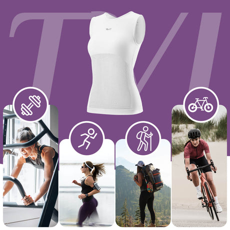ROCKBROS TVI Damen Ärmellos Radtrikot Fahrradweste Atmungsaktiv Sommer