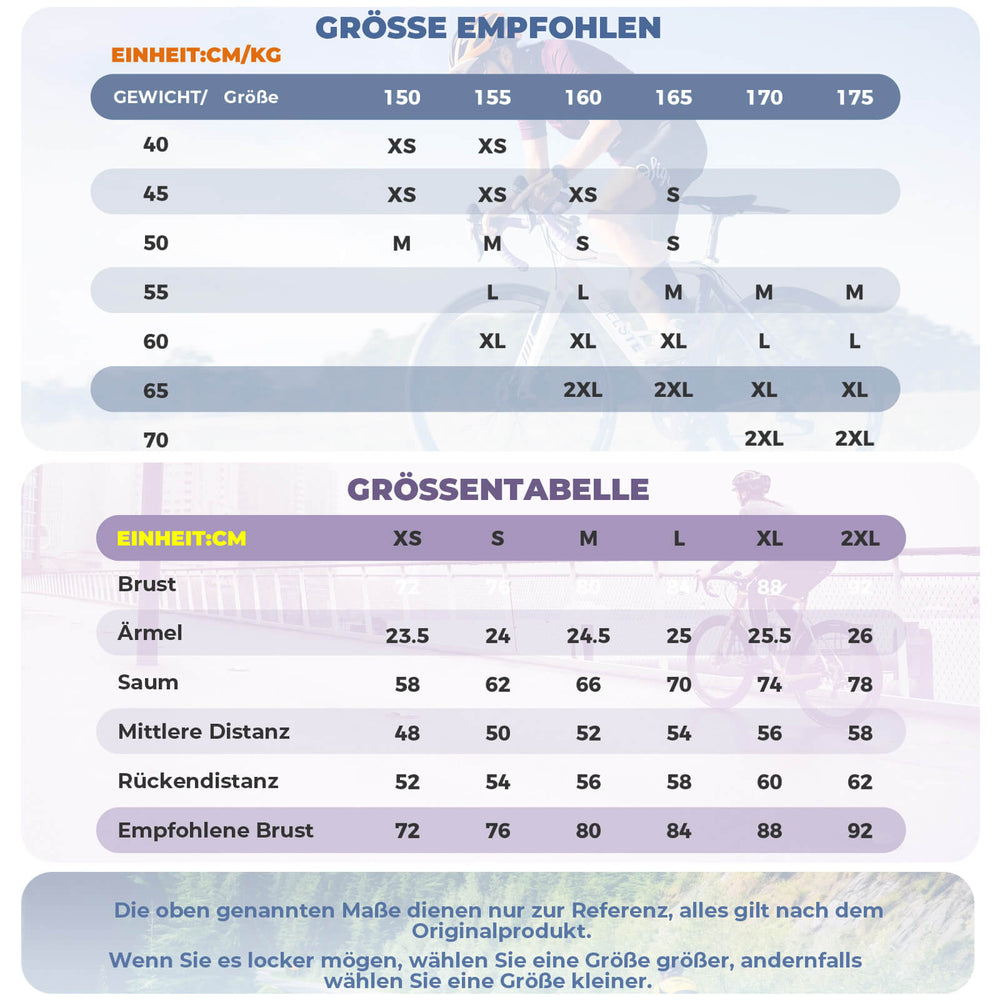 ROCKBROS TVI Damen Kurzarm-Radtrikot Sommer Schnelltrocknend mit 3 Taschen