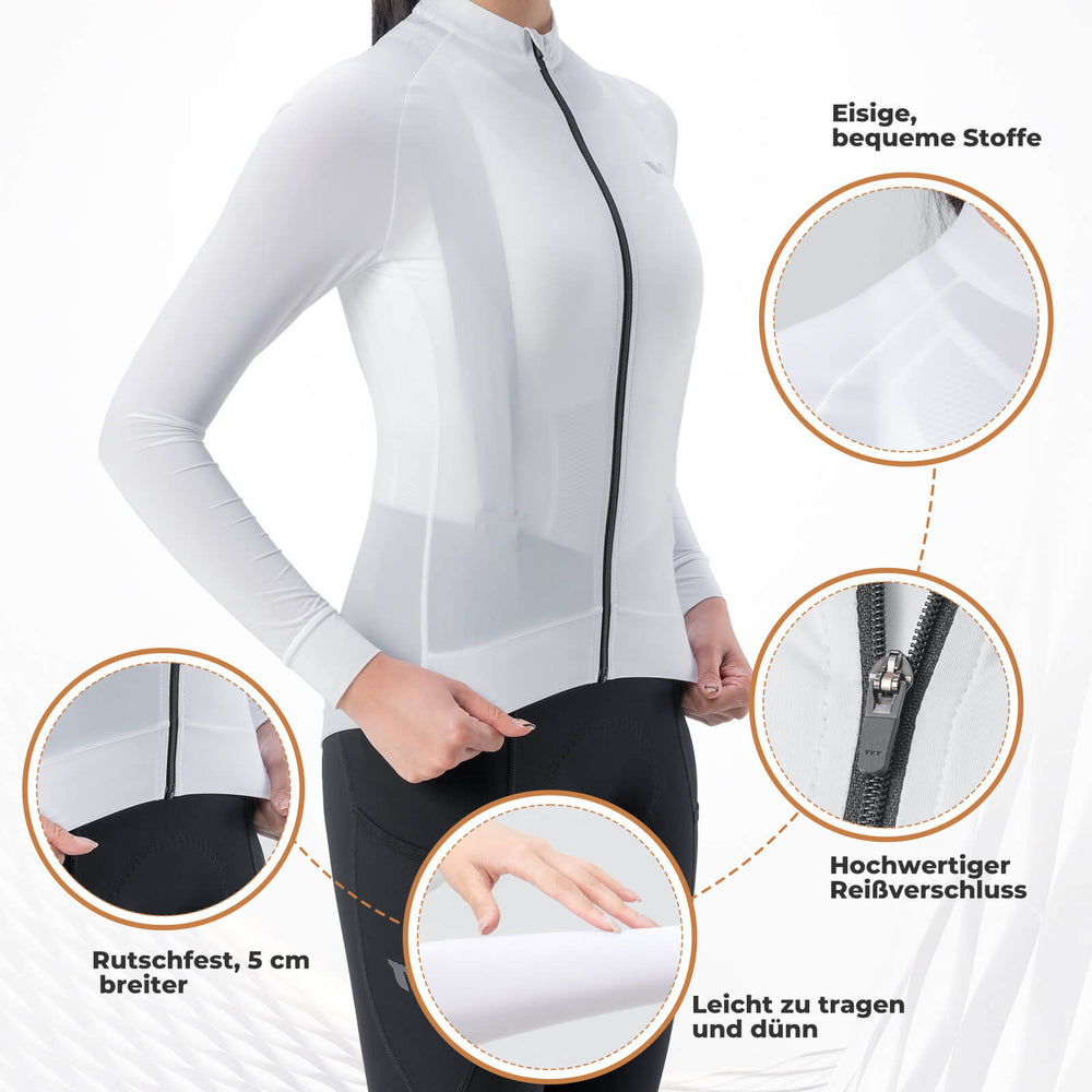 ROCKBROS TVI Damen Langarm-Radtrikot Fahrrad Jersey für MTB & Rennrad - ROCKBROS-EU