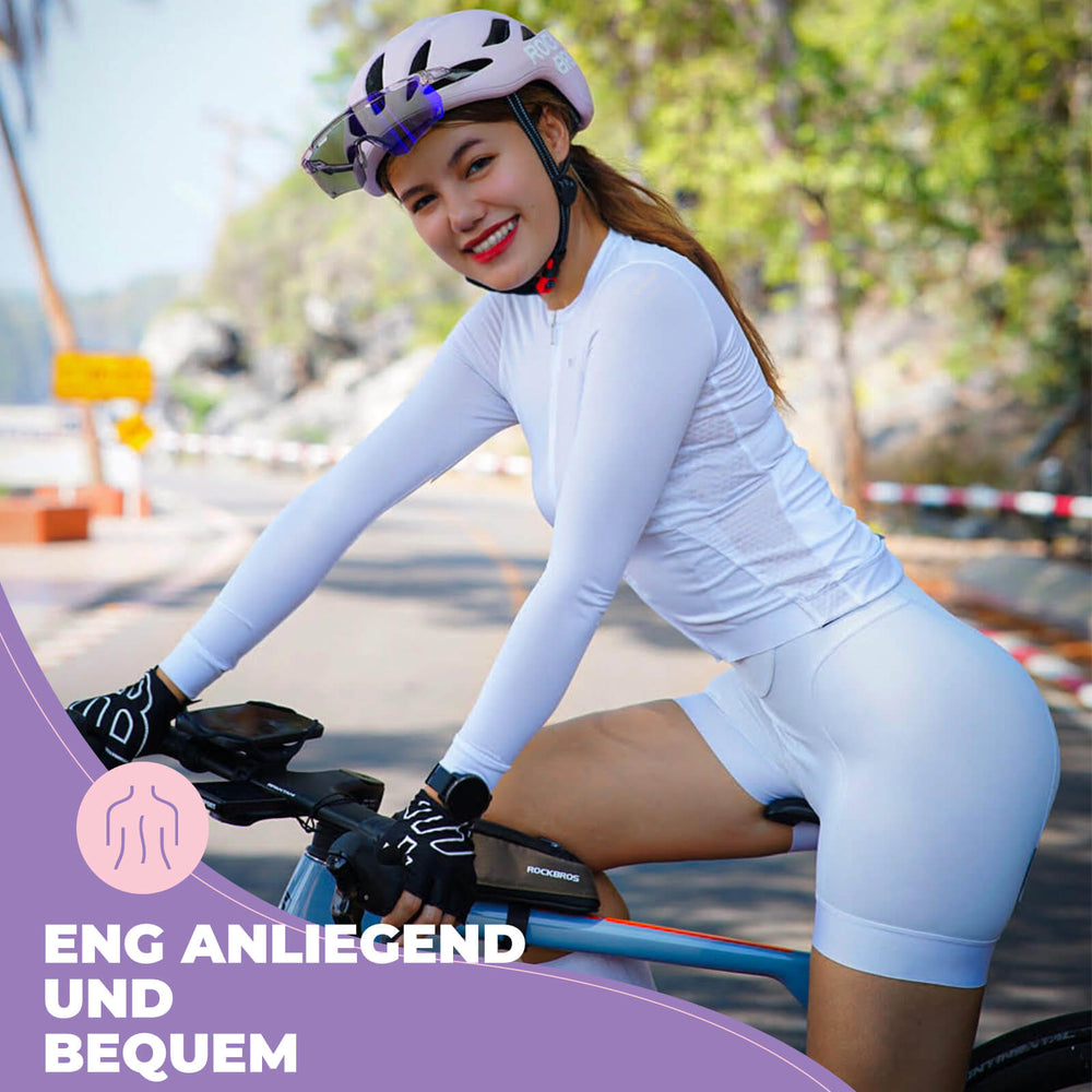 ROCKBROS TVI Damen Langarm-Radtrikot  Fahrradbekleidung für MTB & Rennrad