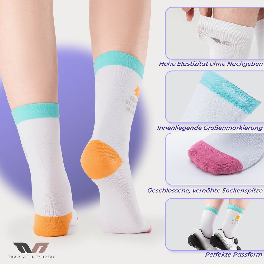 ROCKBROS TVI Damen Sportsocken Atmungsaktive Fahrradsocken Sommer - ROCKBROS-EU