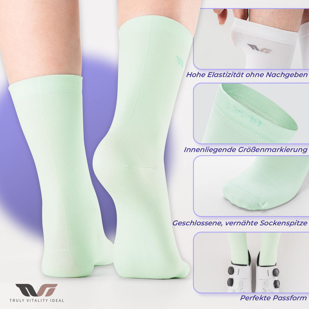 ROCKBROS TVI Damen Sportsocken Atmungsaktive Fahrradsocken Sommer - ROCKBROS-EU