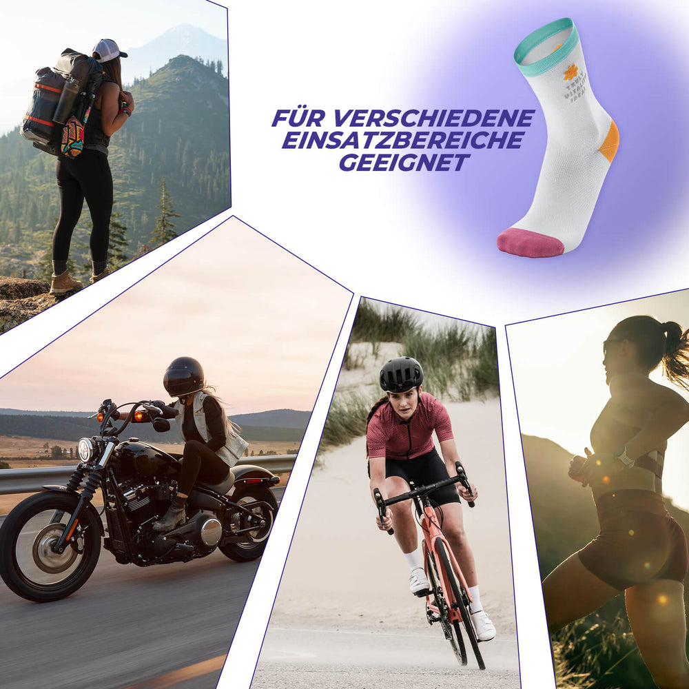 ROCKBROS TVI Damen Sportsocken Atmungsaktive Fahrradsocken Sommer - ROCKBROS-EU