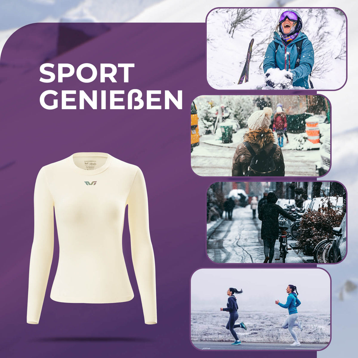 thermo unterwäsche rennrad ROCKBROS TVI Fahrrad Thermounterwäsche Winter für MTB Motorrad Running –  ROCKBROS-DE
