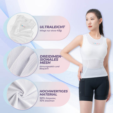 rennrad unterhemd sommer ROCKBROS TVI Radtrikot Ärmellos Unterhemd Atmungsaktiv Weiß Sommer –  ROCKBROS-DE