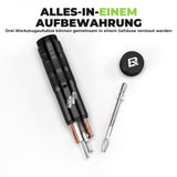 ROCKBROS Tubeless Reifenpannenset mit Gummistopfen Aluminiumgehäus Griff