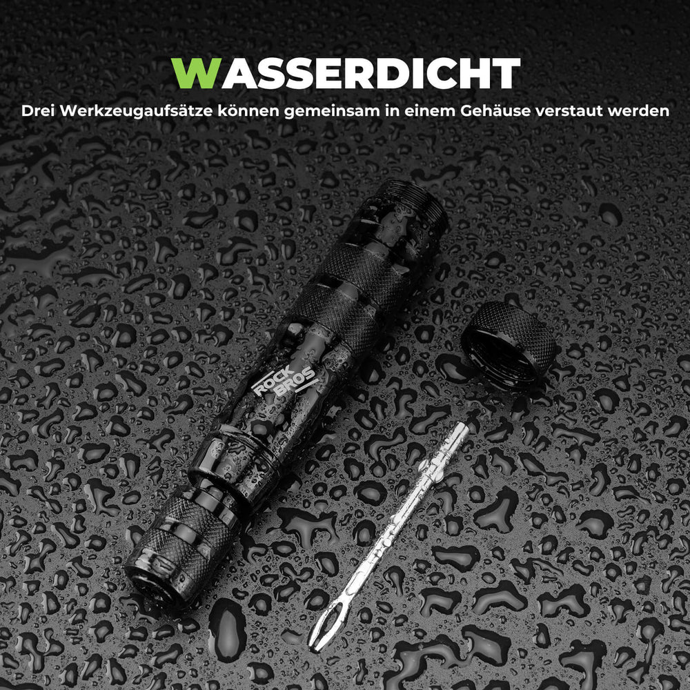 ROCKBROS Tubeless Reifenpannenset mit Gummistopfen Aluminiumgehäus Griff
