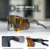 ROCKBROS Ultraleicht Fahrradbrille Selbsttönende Sonnenbrille mit UV400-Schutz