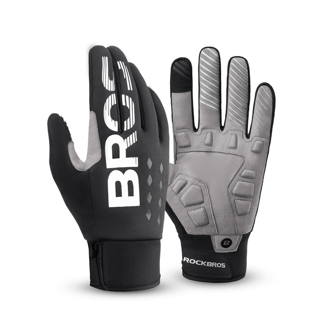 ROCKBROS Vollfinger Handschuhe Fahrradhandschuhe mit Touchscreenfunktion