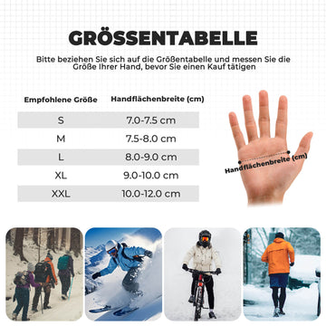 fahrradhandschuhe größe messen ROCKBROS Vollfinger Handschuhe Fahrradhandschuhe mit Touchscreenfunkti – ROCKBROS-DE