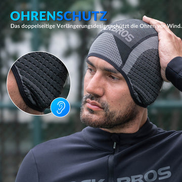 mütze unter den fahrradhelm ROCKBROS Warm Fahrradmütze Atmungsaktiv Sport Funktionsmütze unter Helm – ROCKBROS-DE