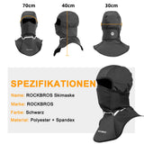 ROCKBROS Winddichte Sturmhaube Balaclava Skimaske Atmungsaktiv