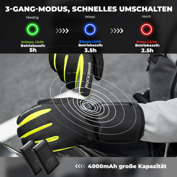 ROCKBROS Winter Beheizte Fahrradhandschuhe Touchscreen Handschuhe M-2X – ROCKBROS-DE