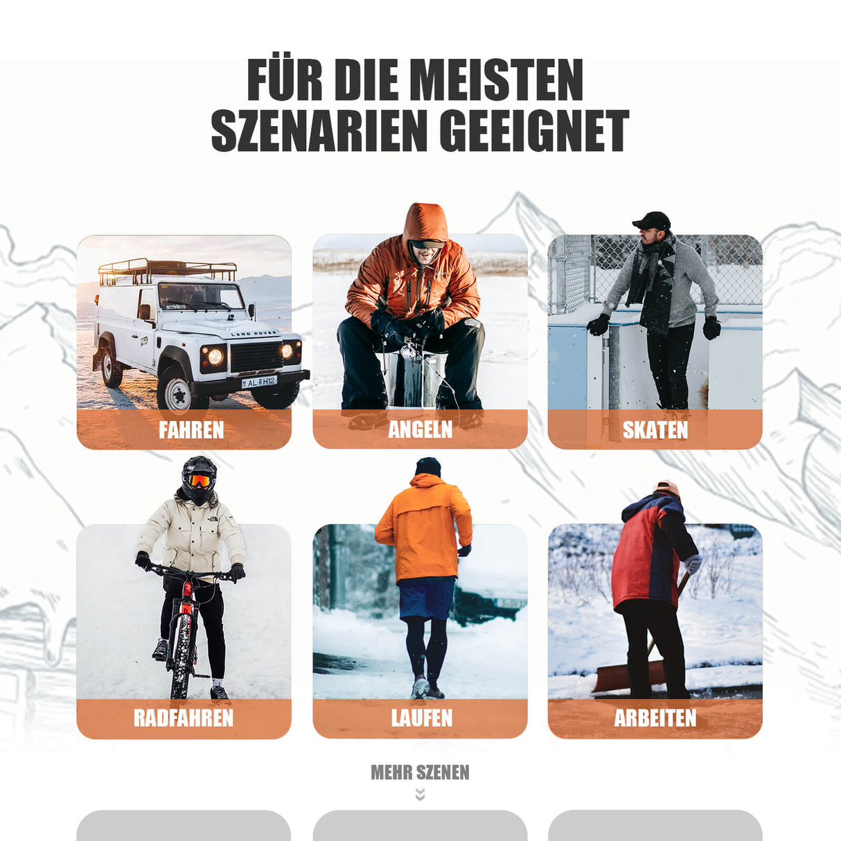 ROCKBROS Winter Fahrradhandschuhe mit Touchscreen Rutschfest/Stoßdämpfend