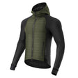 ROCKBROS Winter Fahrradjacke Herren Winddicht Thermo Softshelljacke mit Kapuze