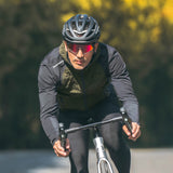 ROCKBROS Winter Fahrradjacke Herren Winddicht Thermo Softshelljacke mit Kapuze