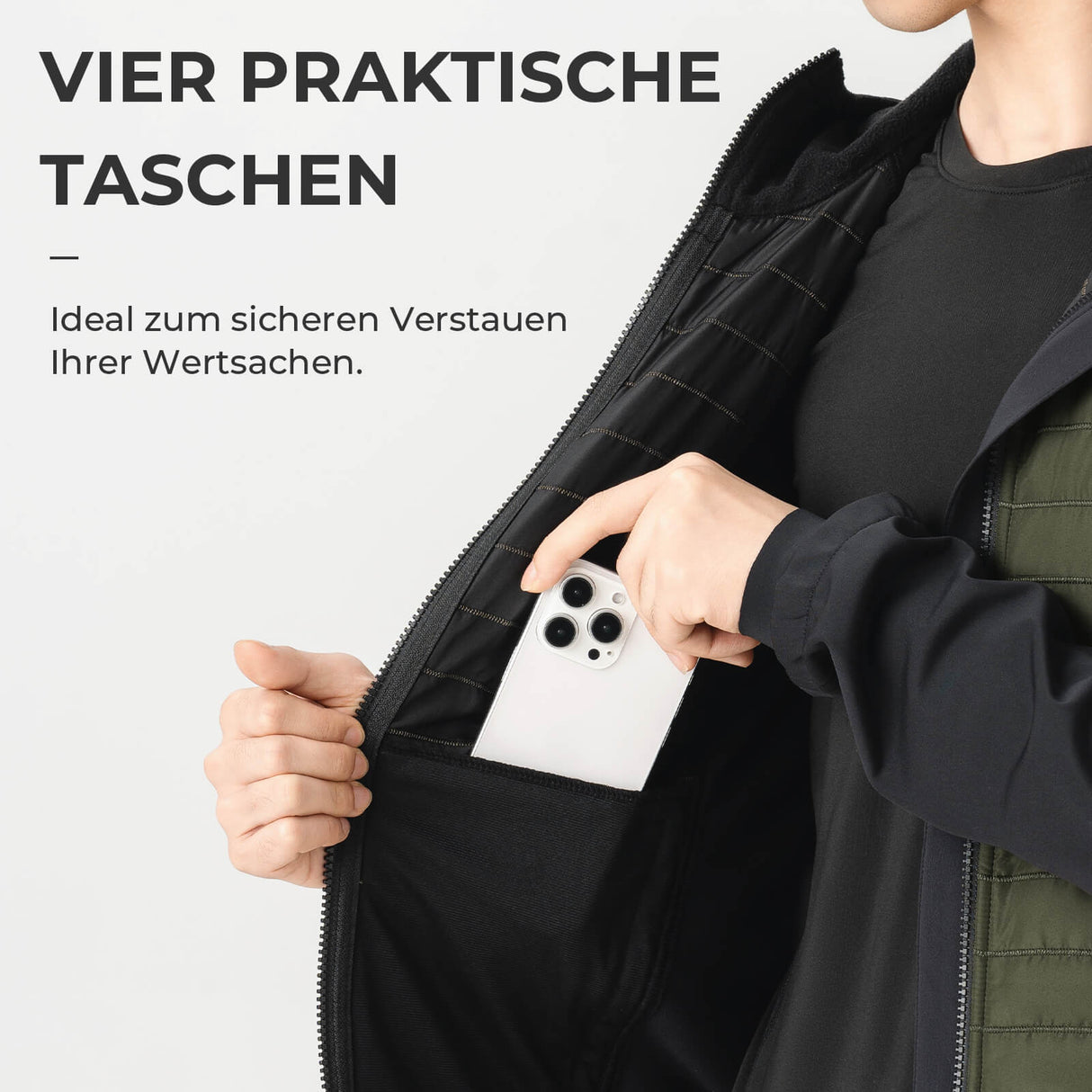 ROCKBROS Winter Fahrradjacke Herren Winddicht Thermo Softshelljacke mit Kapuze