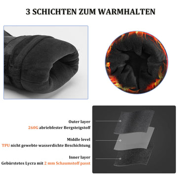 handschuhe für -20 grad ROCKBROS Winter Handschuhe Warm Skihandschuhe Winddicht -20℃ M-XL – ROCKBROS-DE