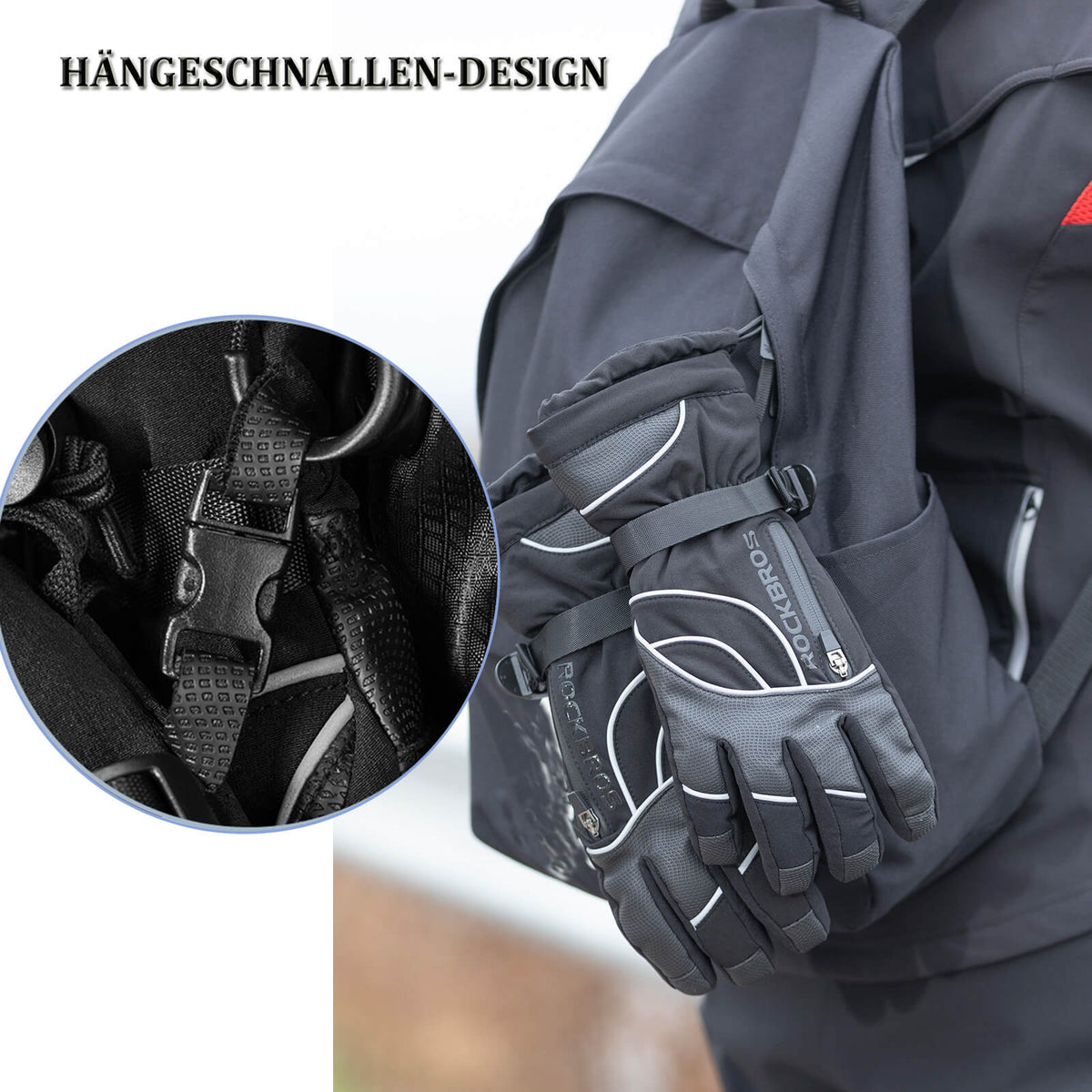 handschuhe bis minus 20 grad ROCKBROS Winter Handschuhe Warm Skihandschuhe Winddicht -20℃ M-XL –  ROCKBROS-DE