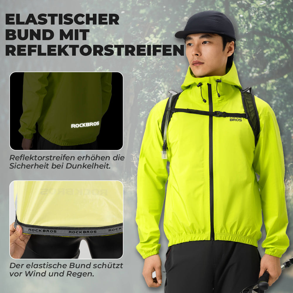 ROCKBROS Winter Jacke Regenjacke Leicht Wasserdicht HerrenDamen