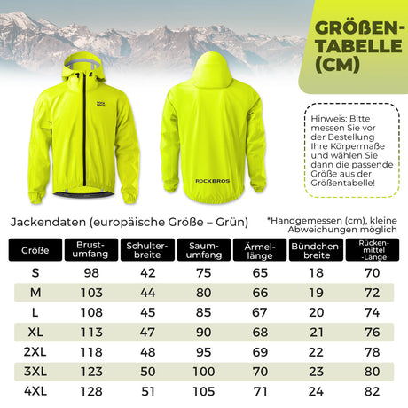 ROCKBROS Winter Jacke Regenjacke Leicht Wasserdicht HerrenDamen