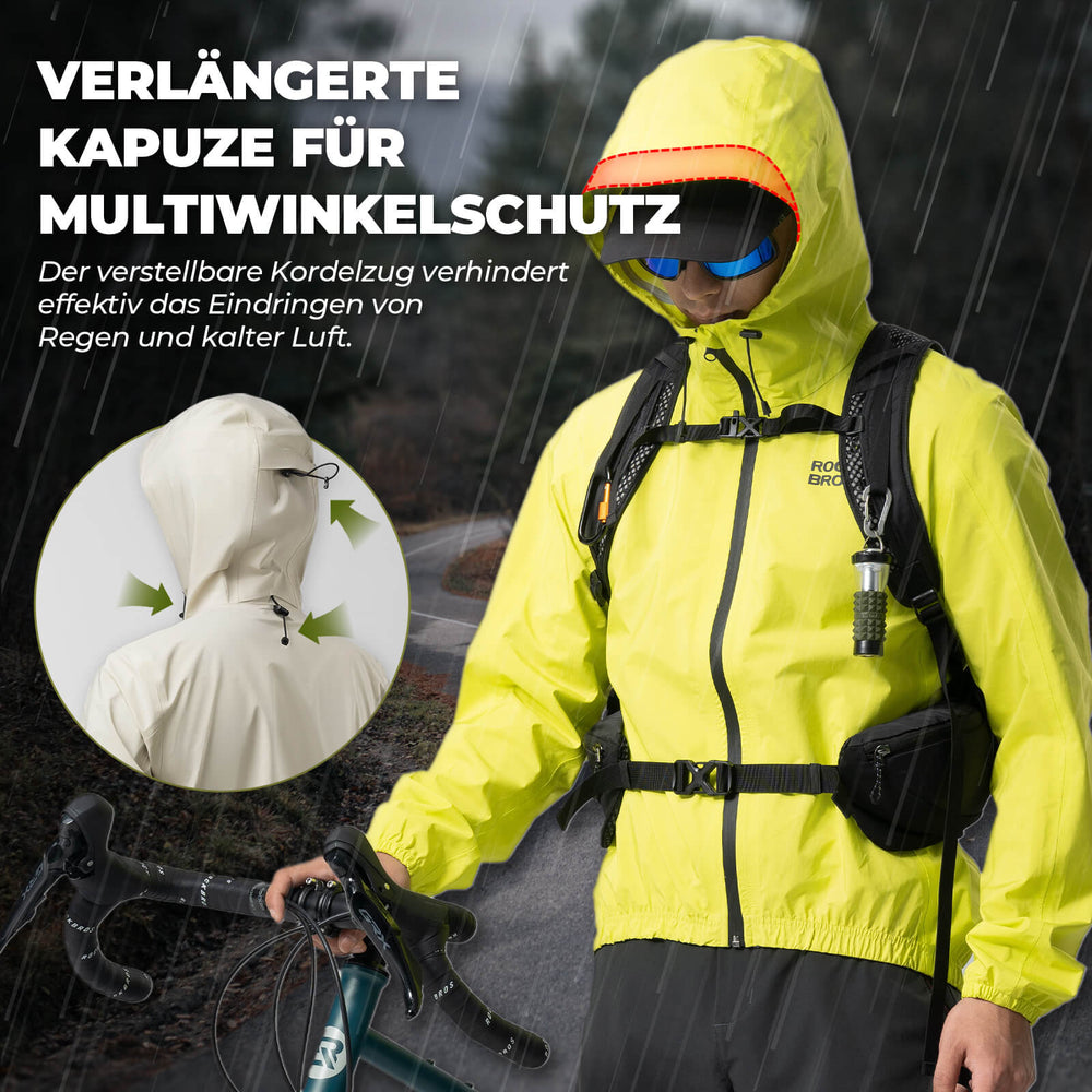 ROCKBROS Winter Jacke Regenjacke Leicht Wasserdicht HerrenDamen