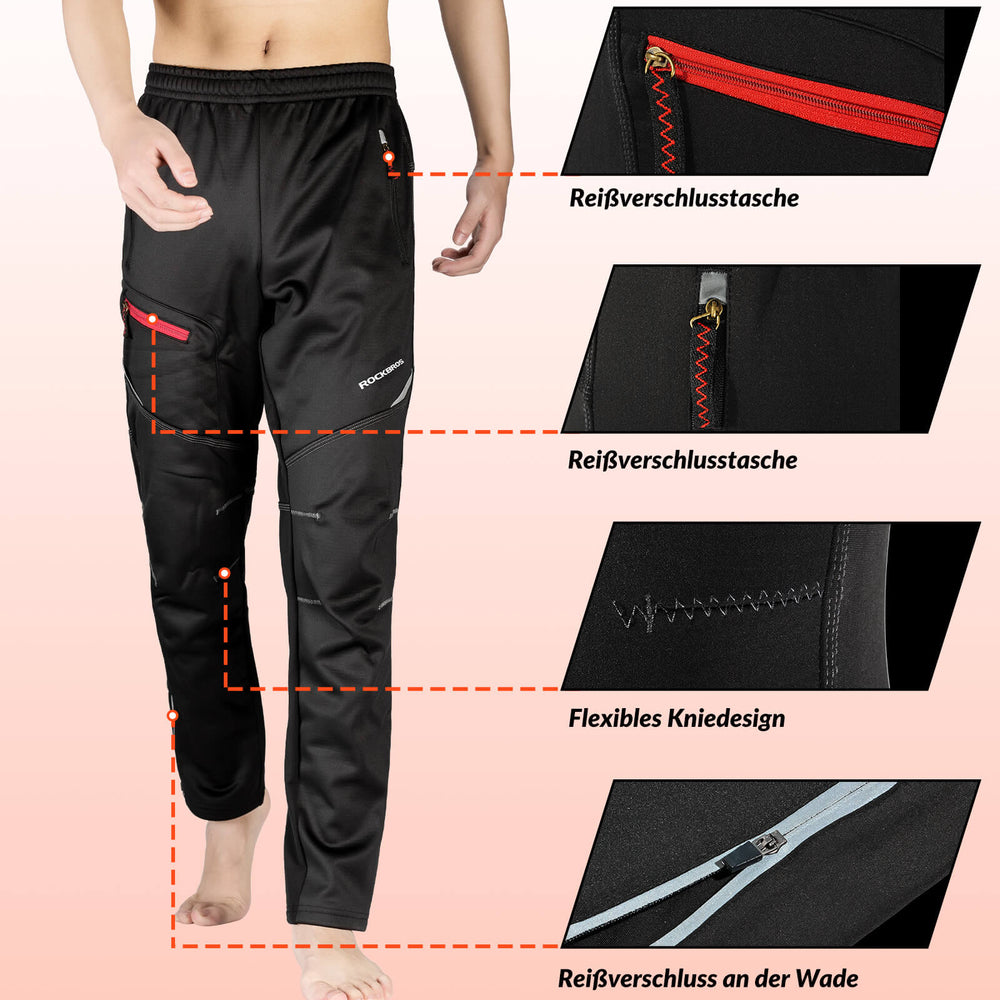 ROCKBROS Winter Radhose Herren Windschutz Radsportanzug