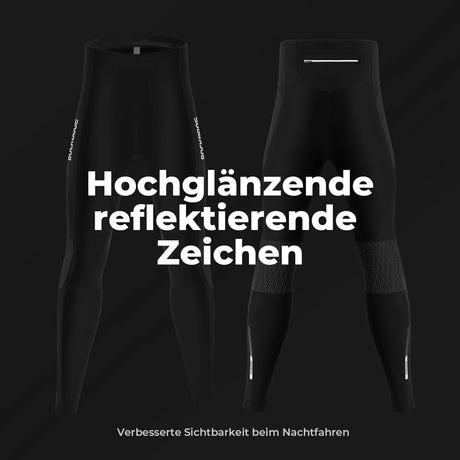 ROCKBROS Winter Thermo-Fahrradhose Fleece-Kompressions-Leggings 3 Taschen