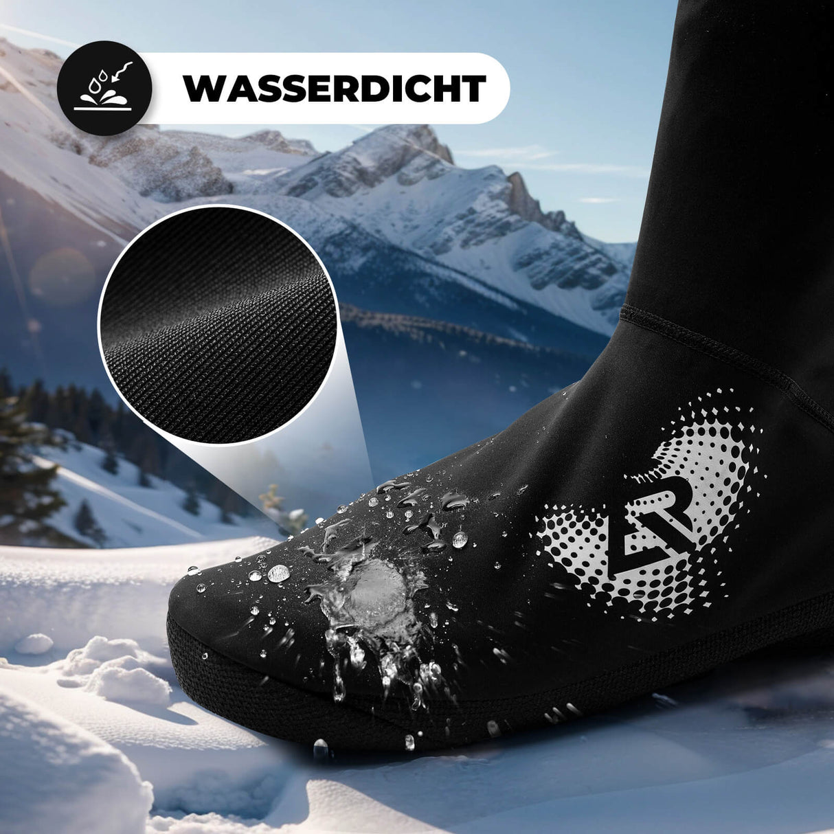 ROCKBROS Winter Warm Überschuhe Wasserabweisend Schuhüberzieher