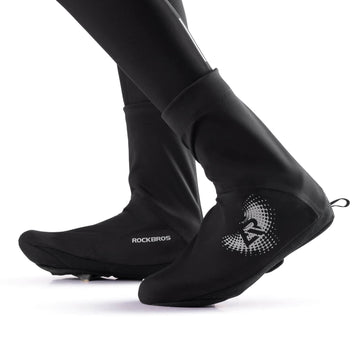 fahrradschuhe winter überzieher ROCKBROS Winter Warm Überschuhe Wasserabweisend Schuhüberzieher – ROCKBROS-DE